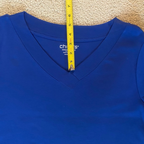 Chico’s V-neck Pima cotton 3/4 length sleeve tee - Picture 10 of 10